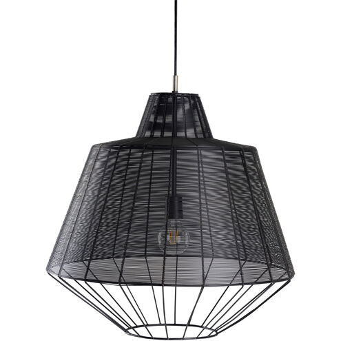 Leballe 1 Light Matte Black Pendant Ceiling Light, Medium